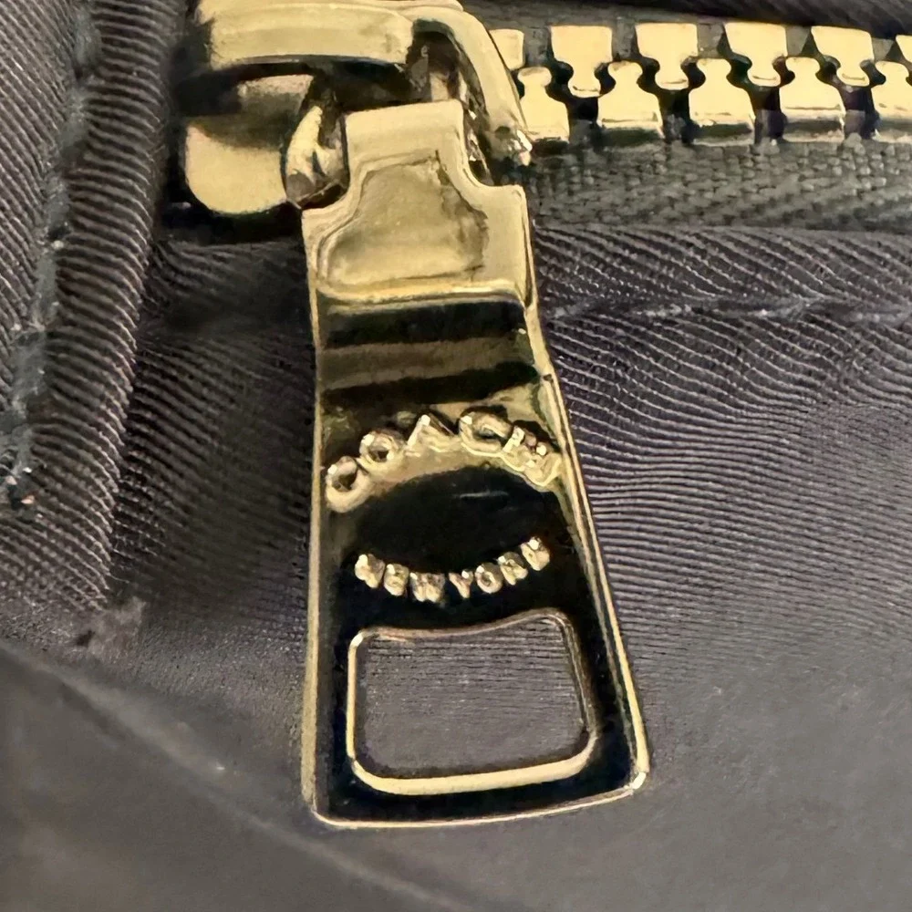 Coach Fragrance Duffel Bag Large Navy Blue Travel Weekend Gym Tote Bag